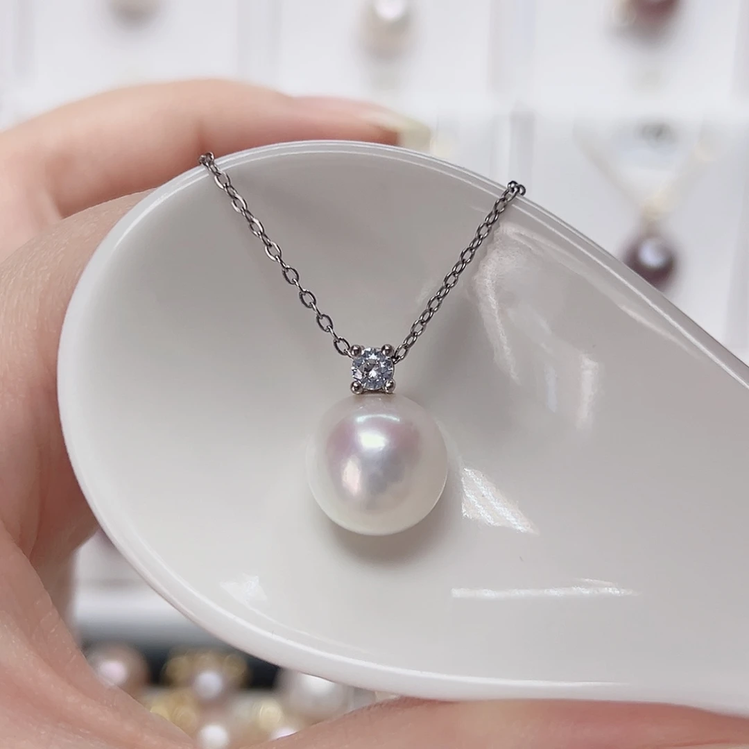 未镶嵌淡水珍珠吊坠(赠链)