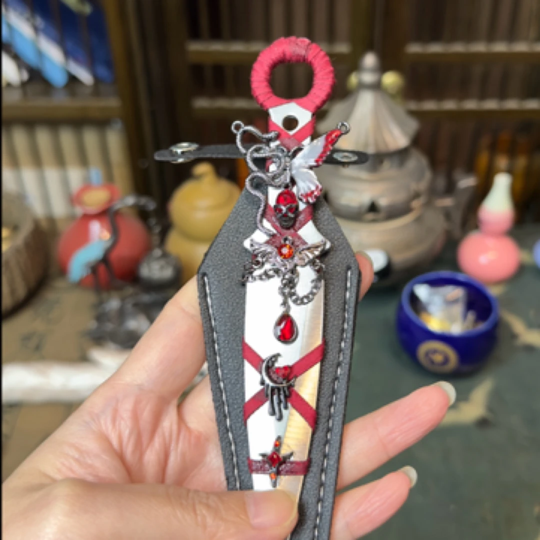 新款蛇与蝶手作刀装饰摆件未开刃