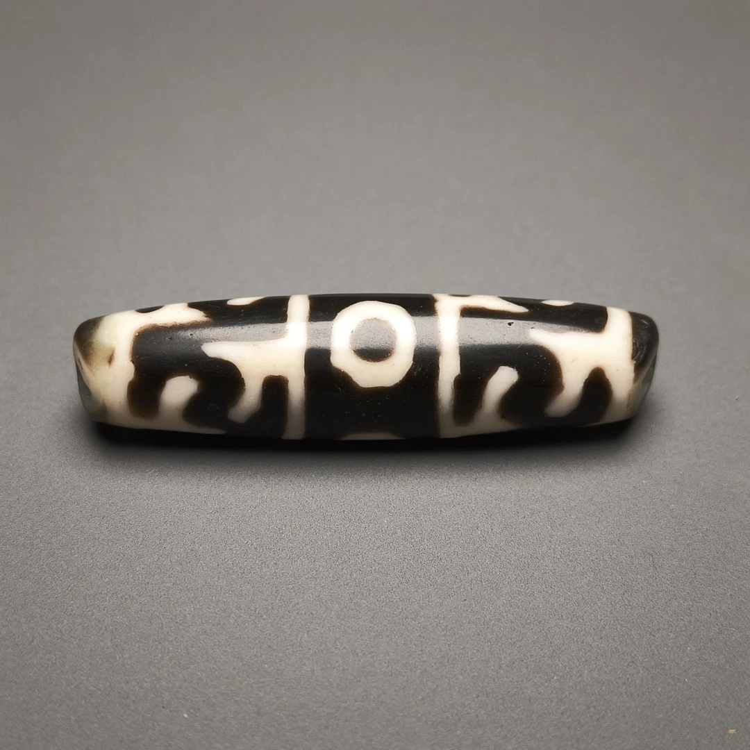 清代莲师法器料器天珠/DZ241233/古玩/收藏/德州文物