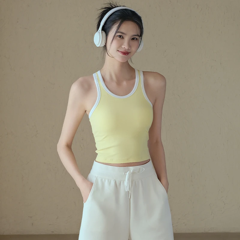 春夏新款美背防震运动内衣女瑜伽服背心外穿跑步健身文胸上衣
