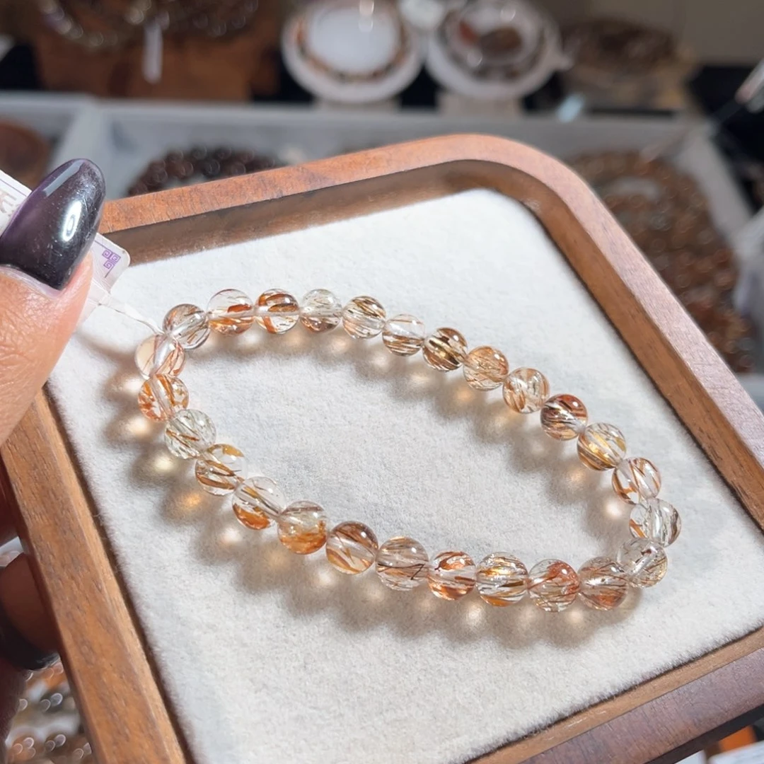 手链水晶未镶嵌黑金超七7m