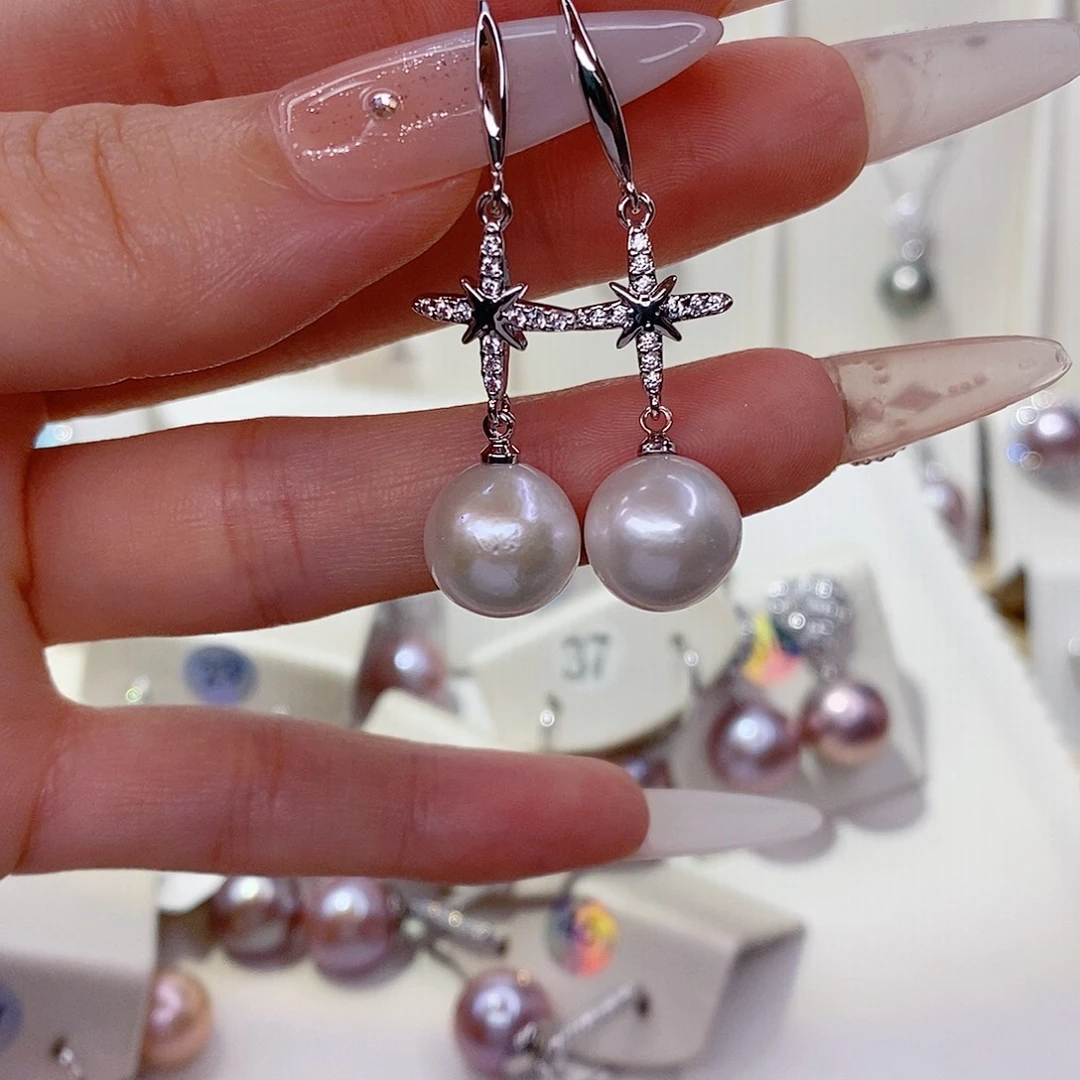 淡水珍珠未镶嵌耳饰