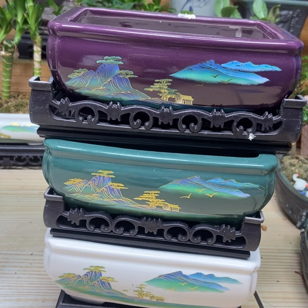 瓷片陶瓷花盆陶瓷艺术
