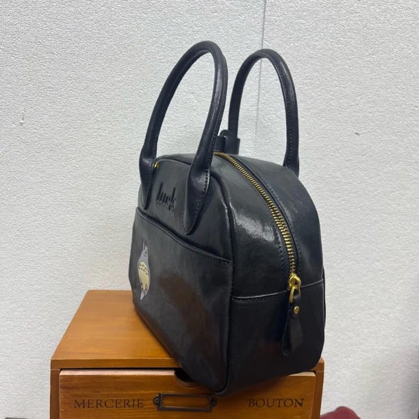 水晶植鞣头层牛皮luck手提包斜挎包【3D高分子热熔印制】80210