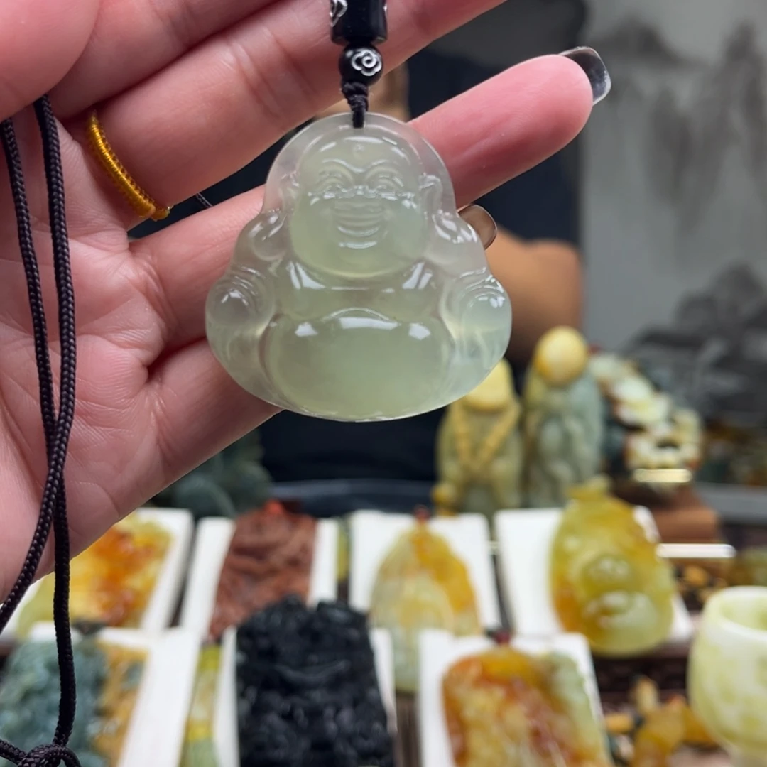 岫玉未镶嵌挂件挂件