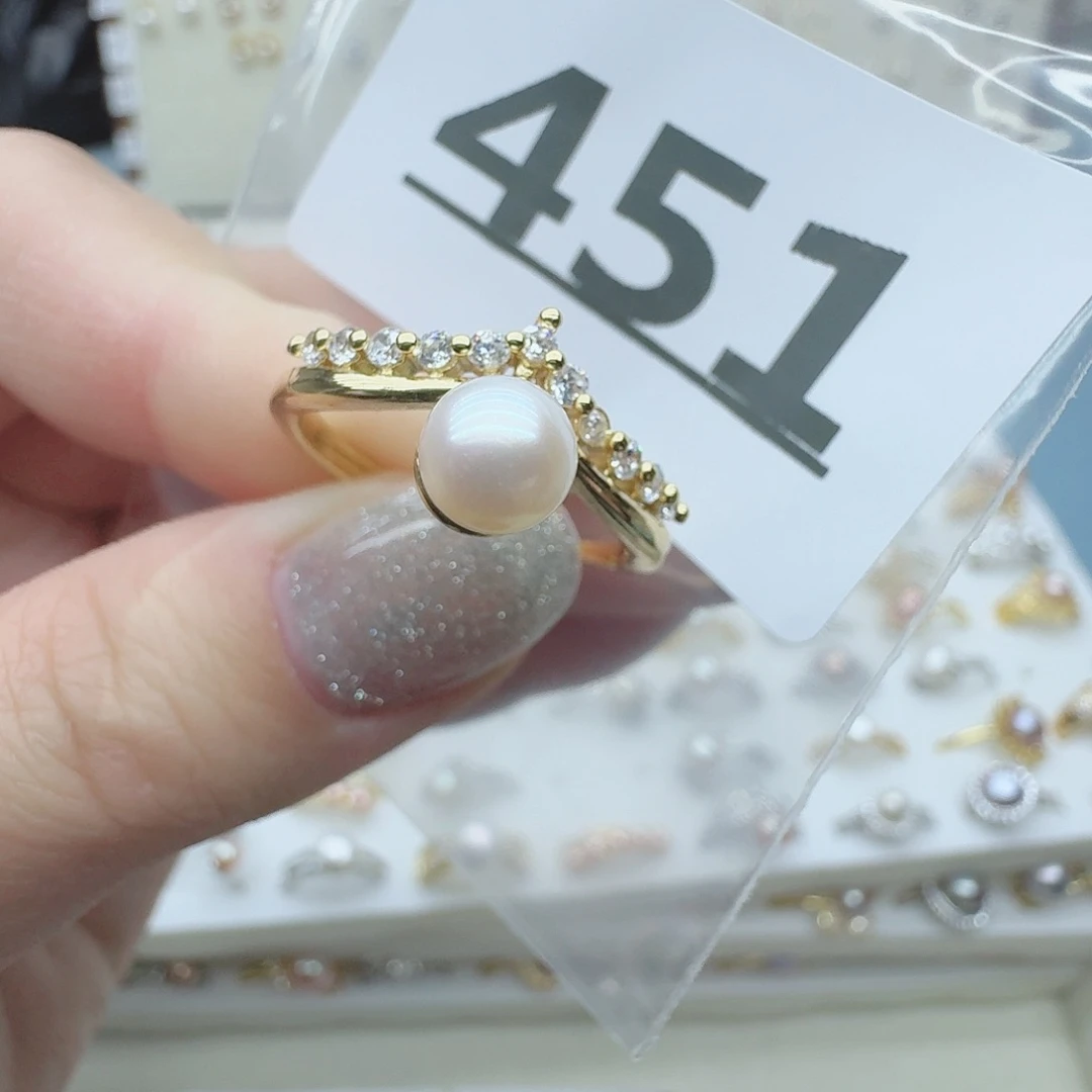 淡水珍珠珠宝奇石合金451