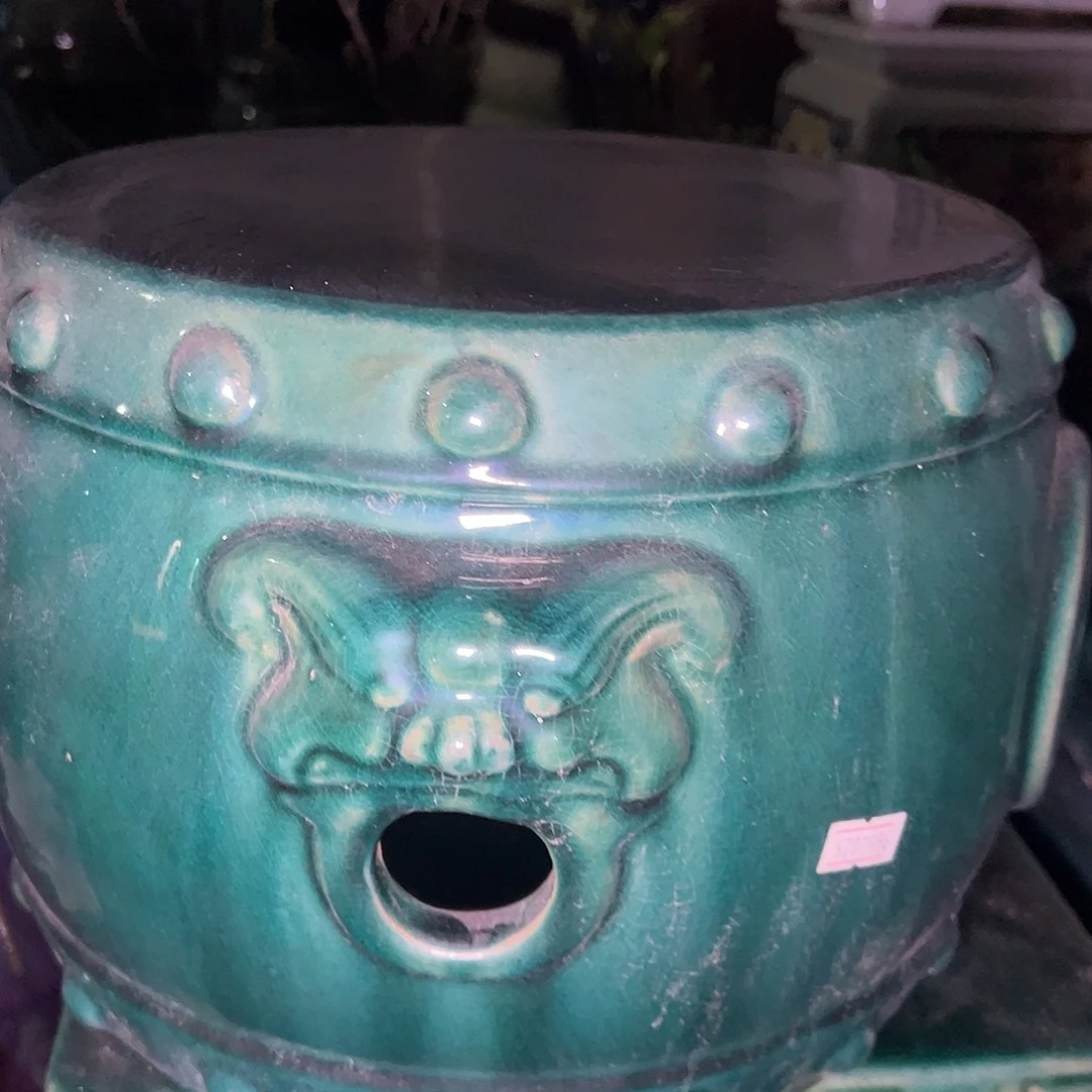 正宗岭南石湾盆放漏