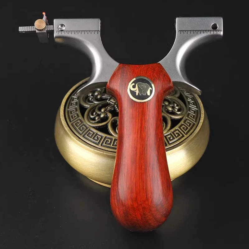 火狼弹弓新款龙齿大象快压扁皮弹弓成人专用高精度户外比赛快压弓