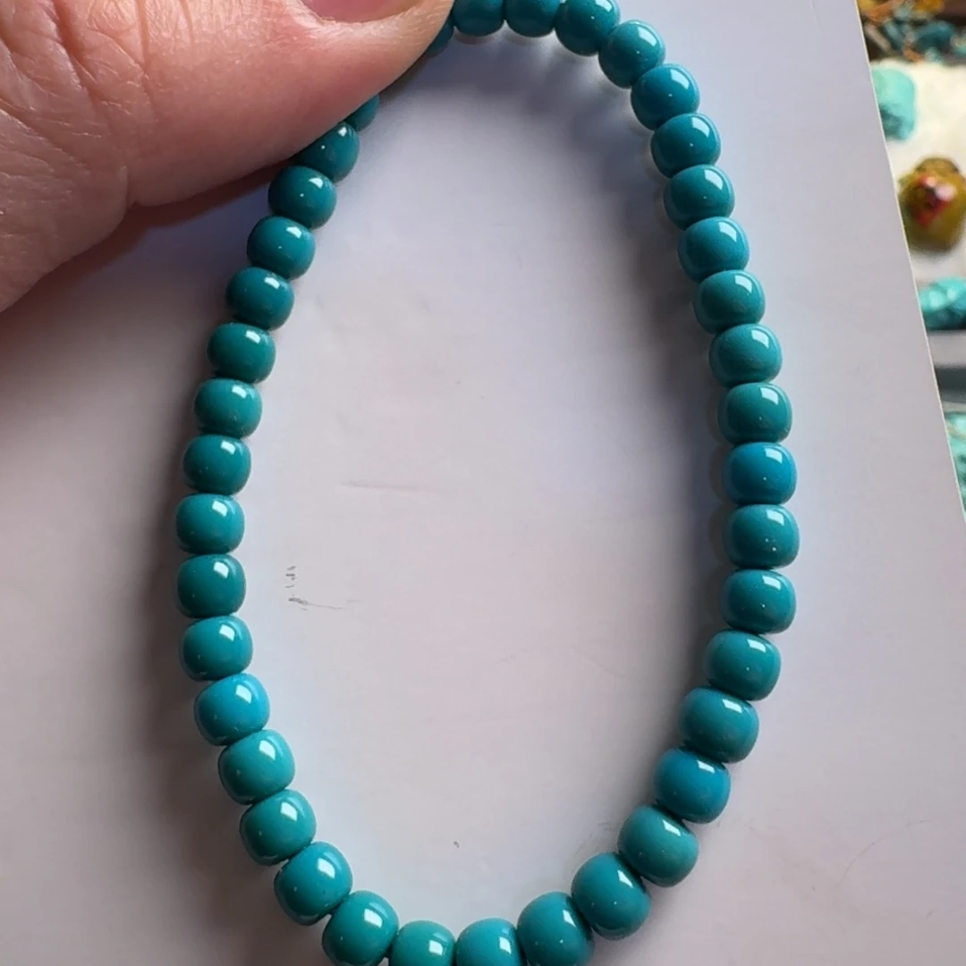 绿松石手链未镶嵌5.5m m