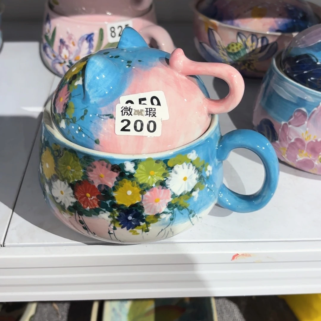 景德镇手绘高温釉下彩陶瓷茶具