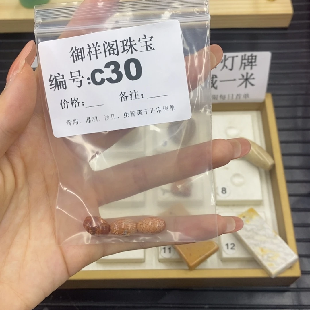 硅化珊瑚（珊瑚玉）C未镶嵌半****沙