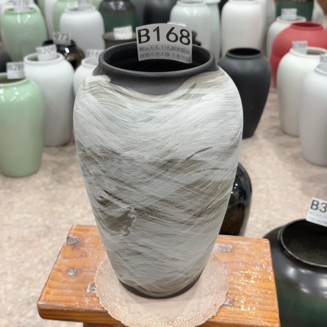 摆件陶瑕疵168 景德镇陶瓷花瓶高27口9.5