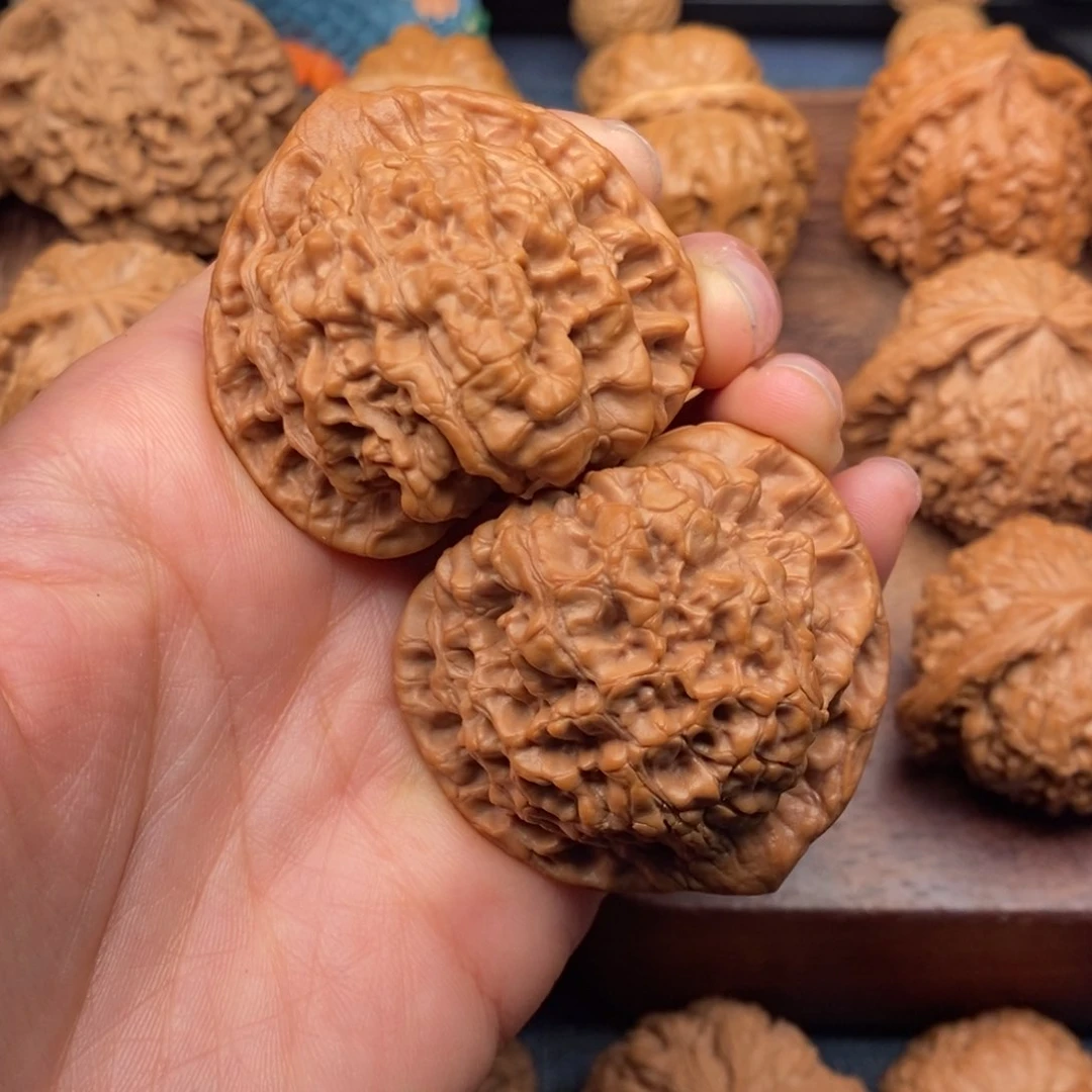 文玩核桃把件44全品官帽