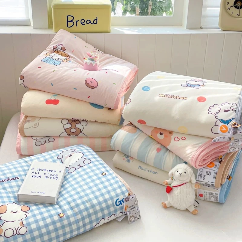 【商超同款】幼儿园空调被夏季床品亲肤可水洗针织被子柔软凉感机洗