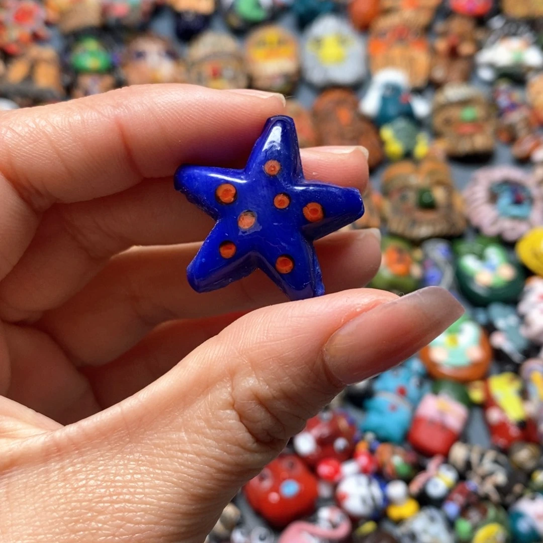 琉璃颈饰印度尼西亚五角星