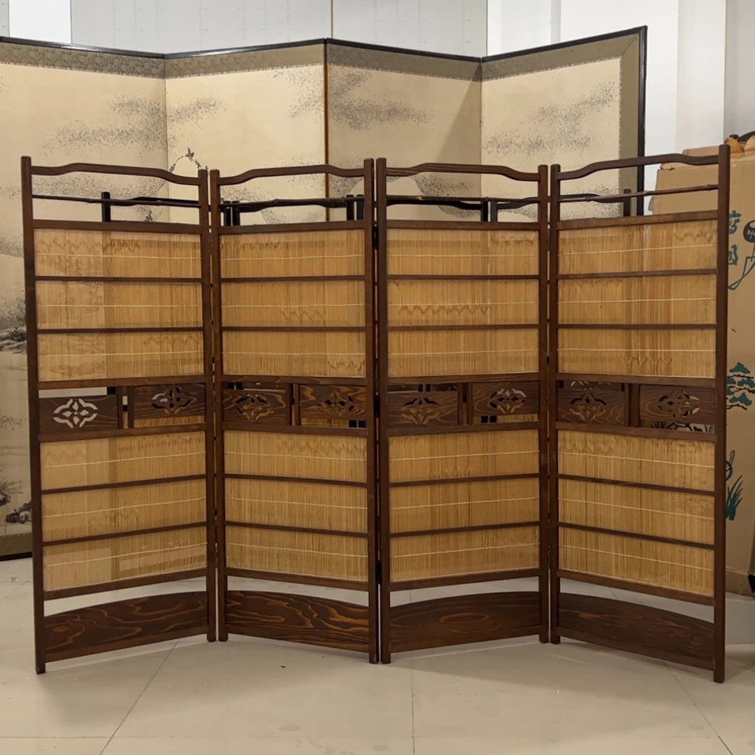 绘画屏风框画茶空间设计