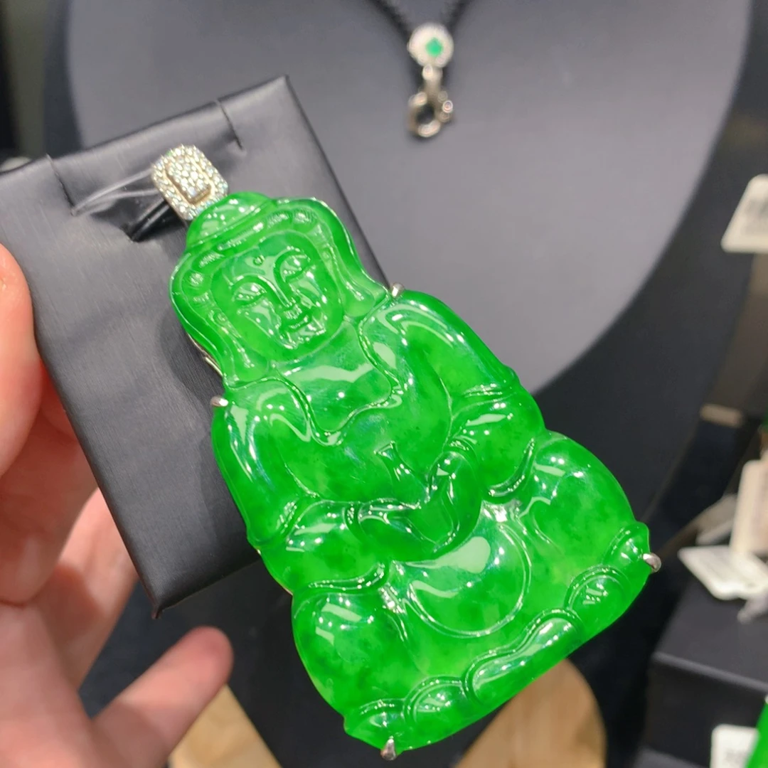 翡翠银S925镶嵌颈饰