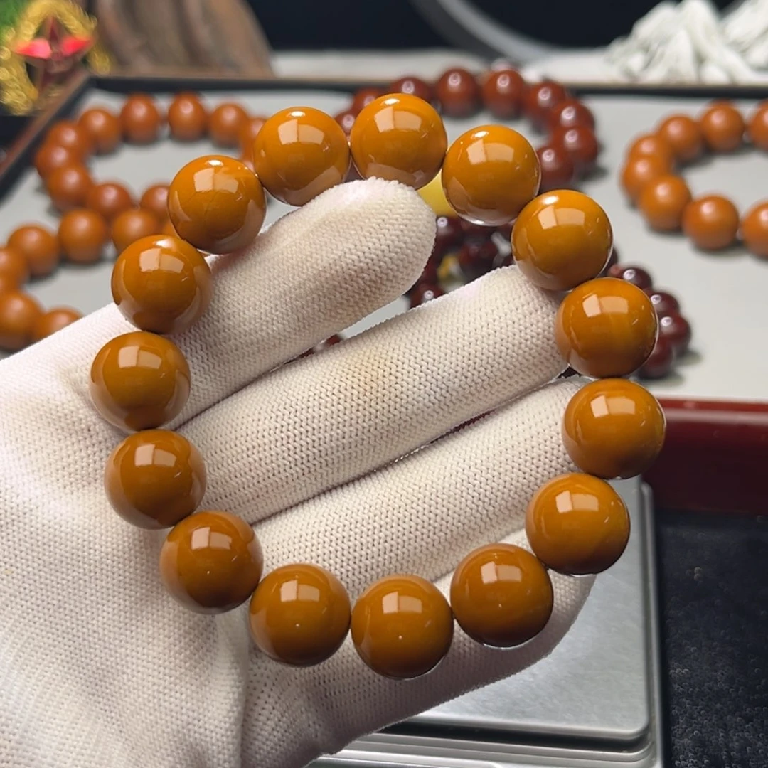 橄榄核手串1.46+树王全品铁核 小孔 微瑕