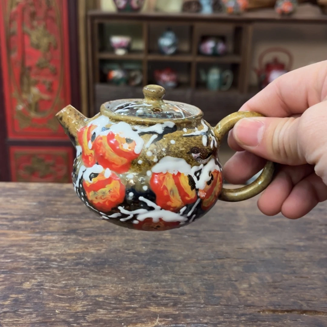 柴烧手工手绘陶瓷