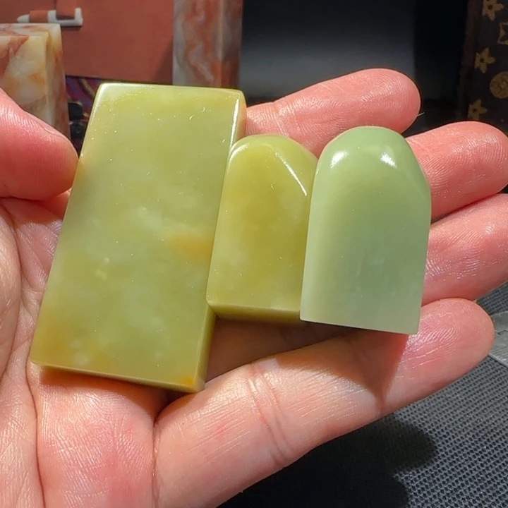 寿山石往****）福集福寿山石印章