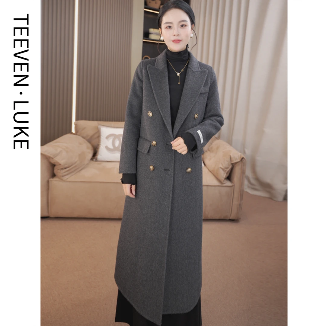 流行双面呢大衣双面呢毛呢新款羊毛外套2025气质