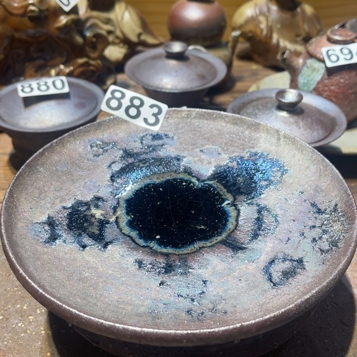 手工制作柴烧壶承微瑕883