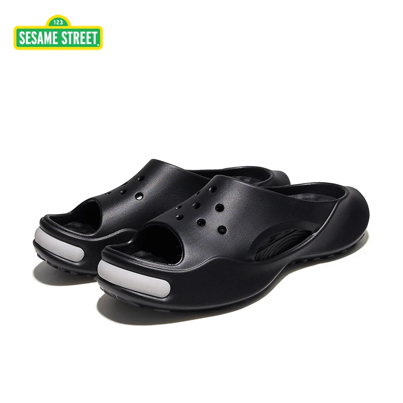 芝麻街男士运动拖鞋夏季防滑厚底户外休闲凉拖鞋潮流拖鞋