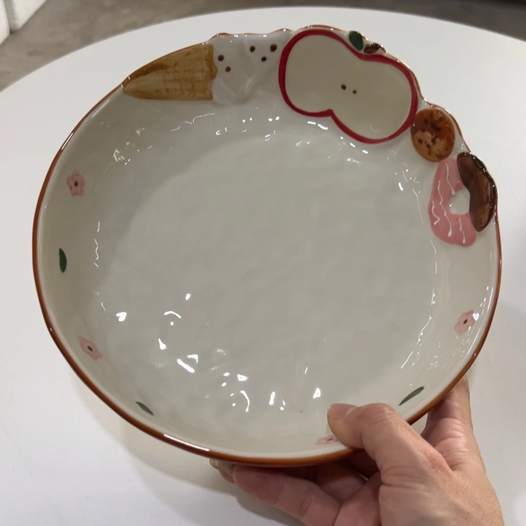 摆件陶高温陶瓷釉下彩微瑕！