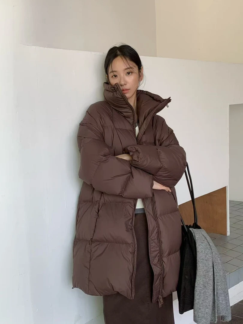 鑫燃KIKI  90白鸭绒休闲中长款羽绒服  91546  ET【F】