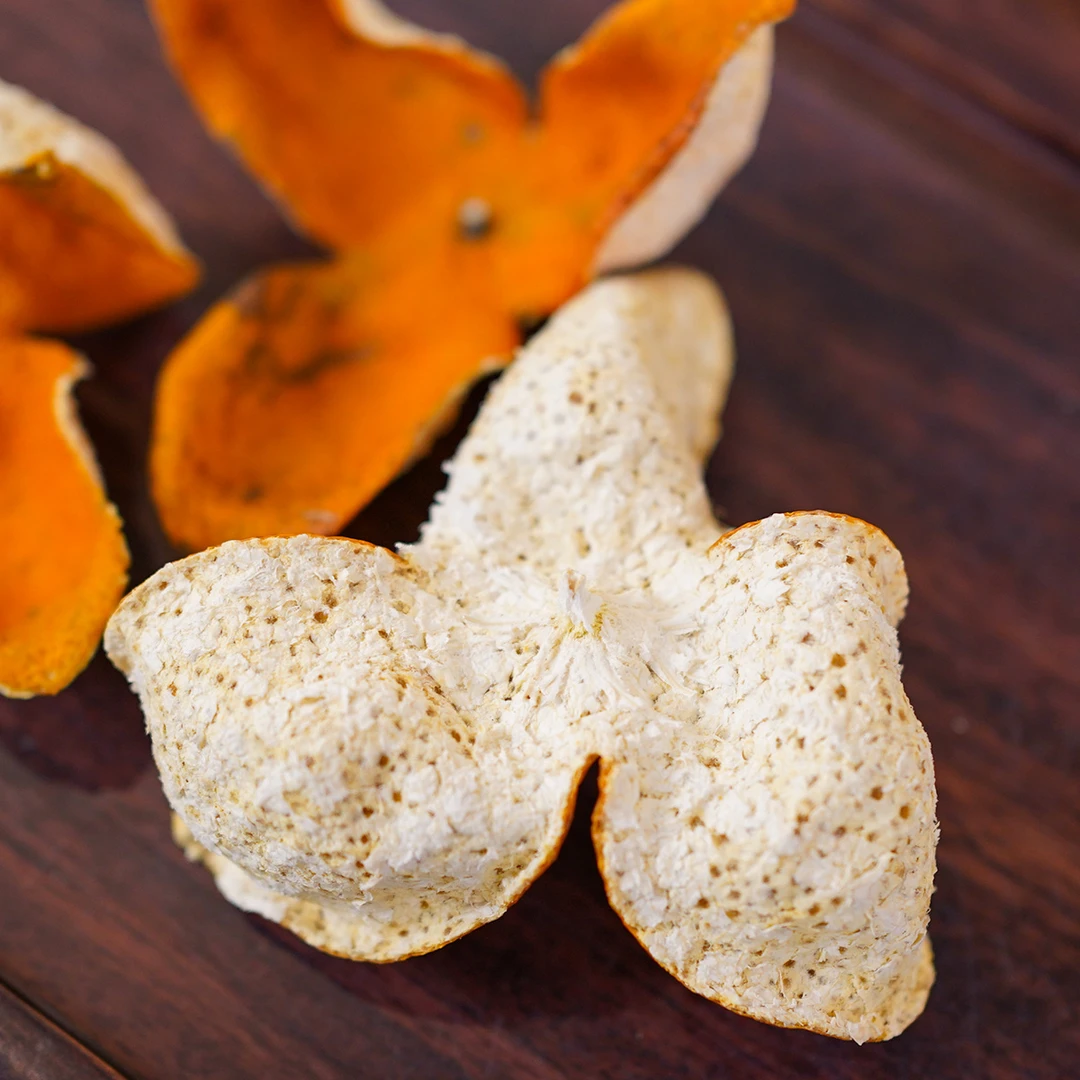 【老树大红】2024年 茶坑产区 圈枝大红皮 新会陈皮