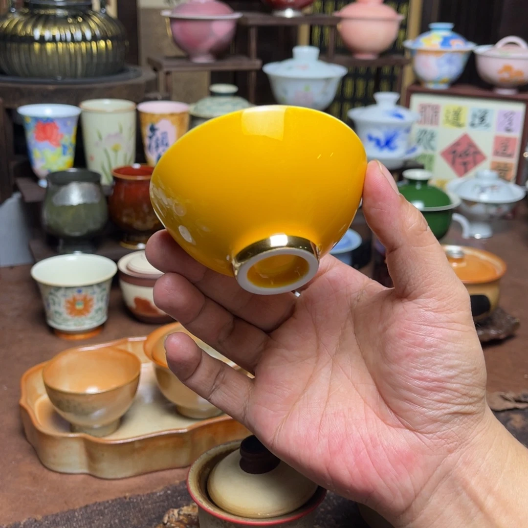 .***秦素铭品瓷釉下彩茶具