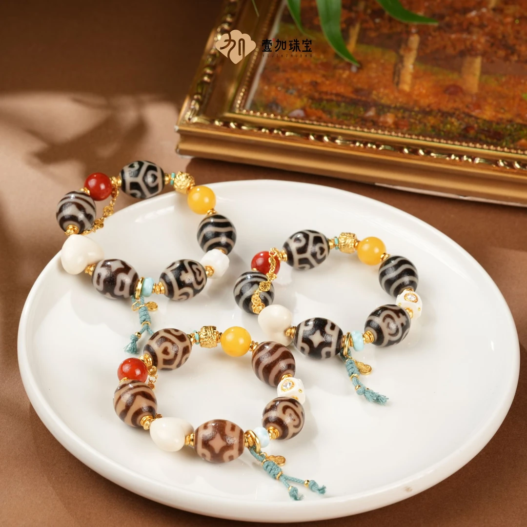 壹加林妹妹 | 玛瑙吴系多宝手串多样性发其一