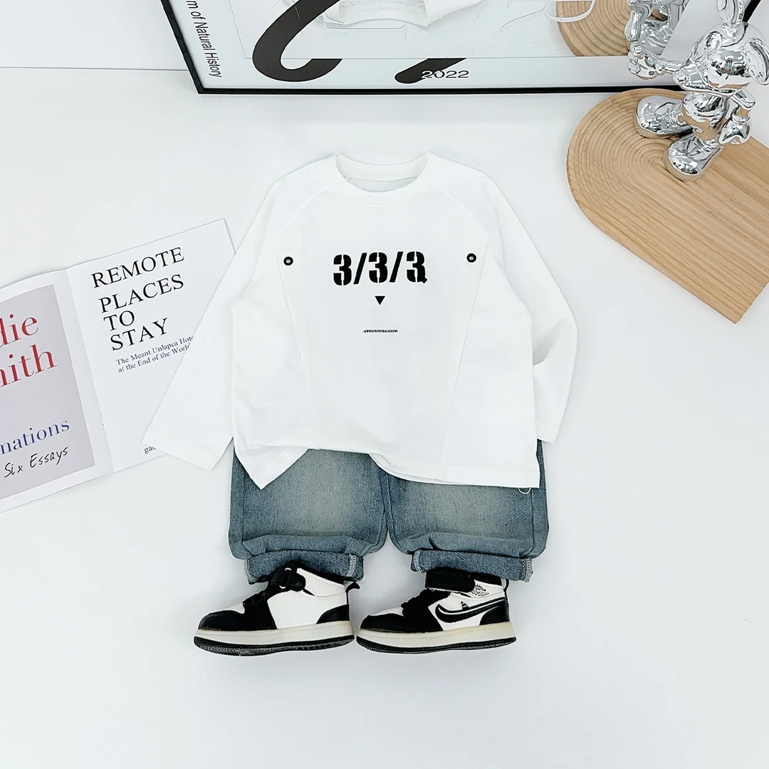 男童长袖T恤2025秋新款秋装儿童春秋打底衫 DMC7537 悠悠童话童装