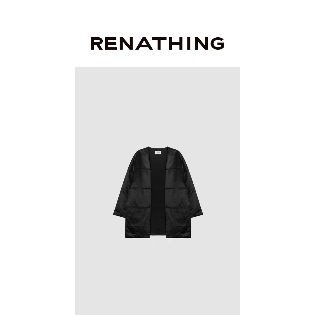 【RENATHING】极简光泽感百搭棉服