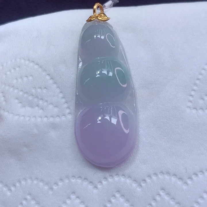 定制翡翠18K金镶嵌翡翠