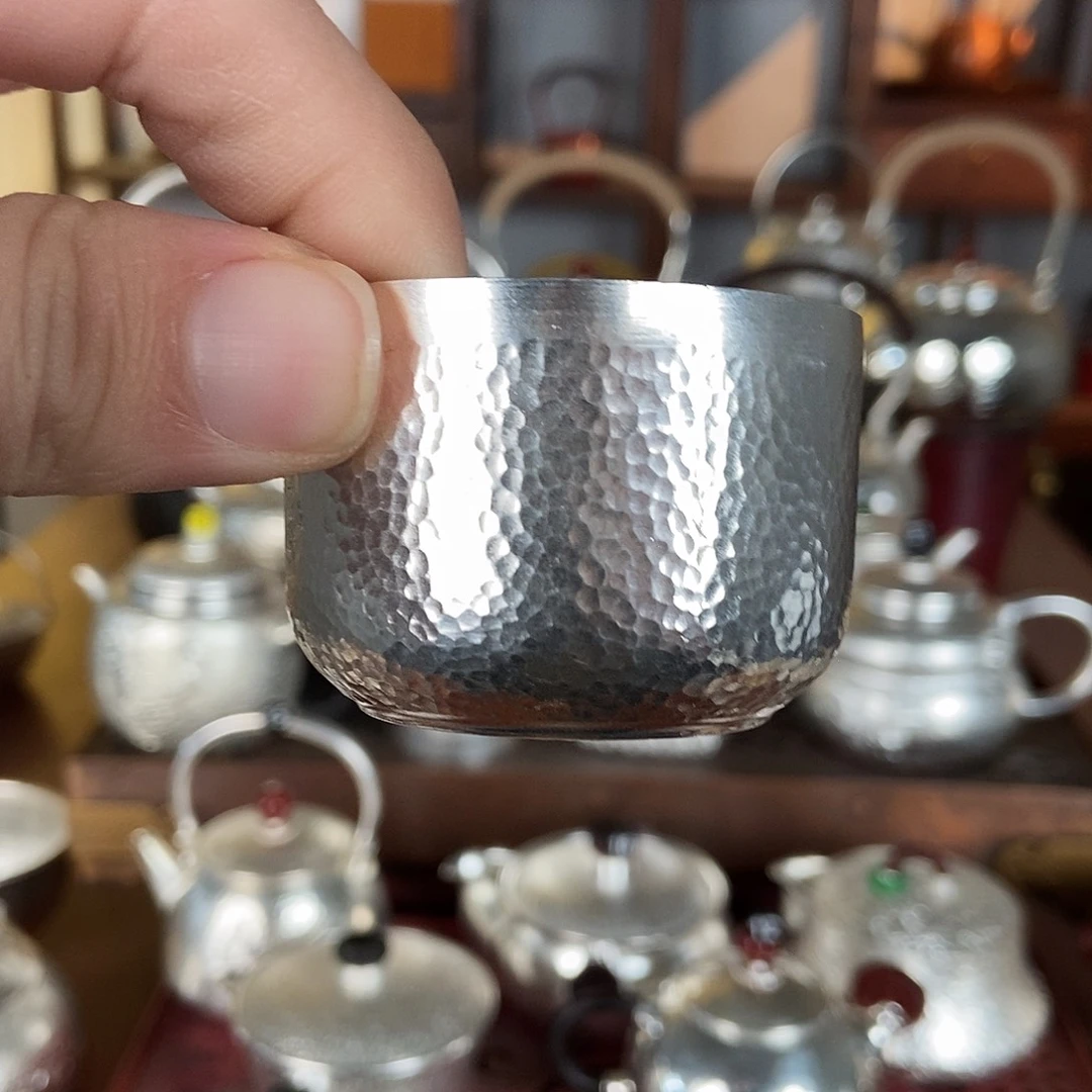 王***群纯手工制作铜底厚裹银杯子