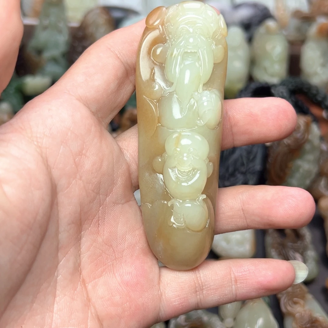 和田玉未镶嵌挂件