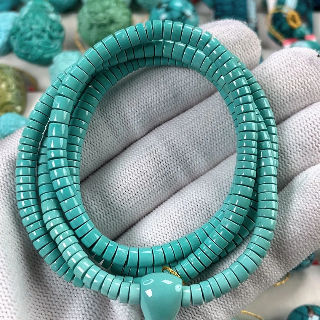 绿松石未镶嵌车挂