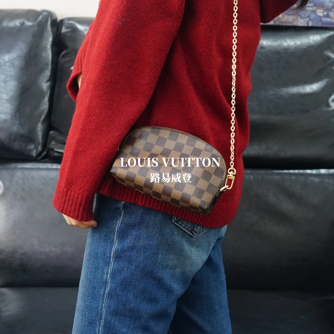95新 LouisVuitton/路易威登 棋盘格贝壳mini/fyJJ12617840/7840