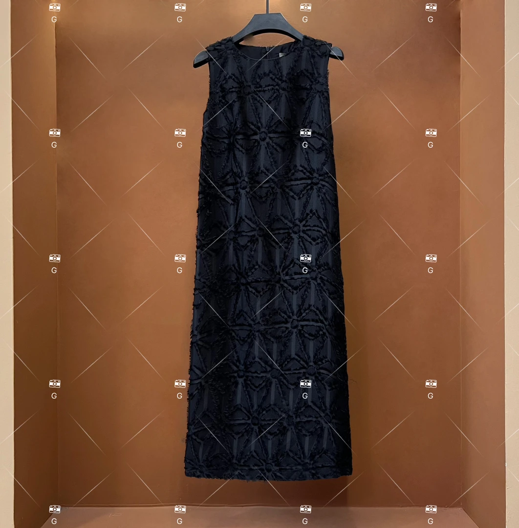 【L姐】春夏丨设计师轻奢法式印花女士连衣裙 D955-3