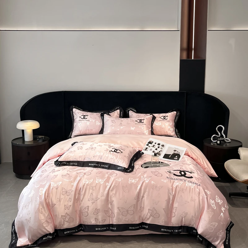 JN-A类轻奢风水洗冰丝绣花空调被被套床笠款  可