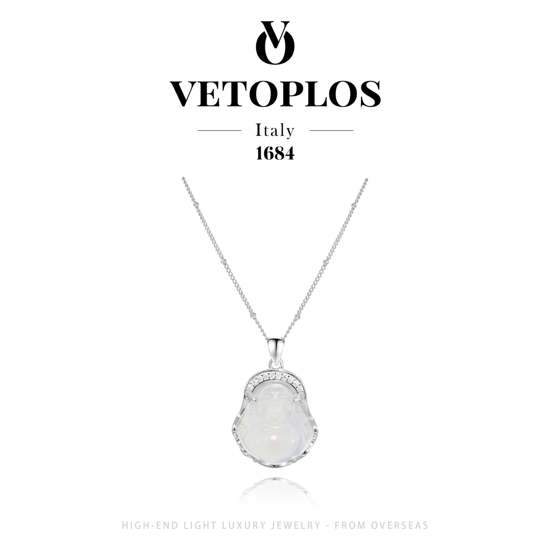 坠链均925银 【佛心如意】vetoplos夏款国风佛公项链F4071