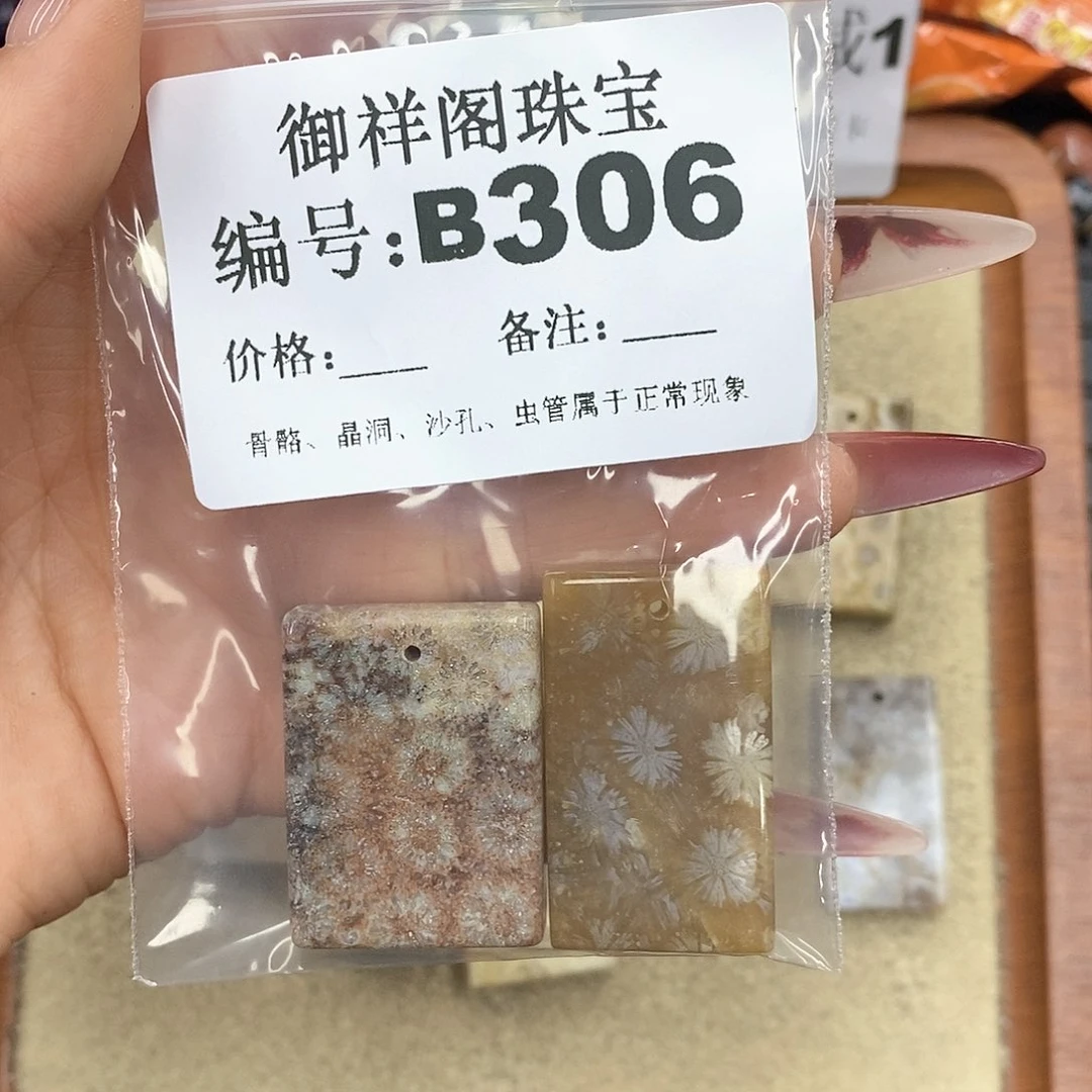 硅化珊瑚（珊瑚玉）颈饰未镶嵌闪****?