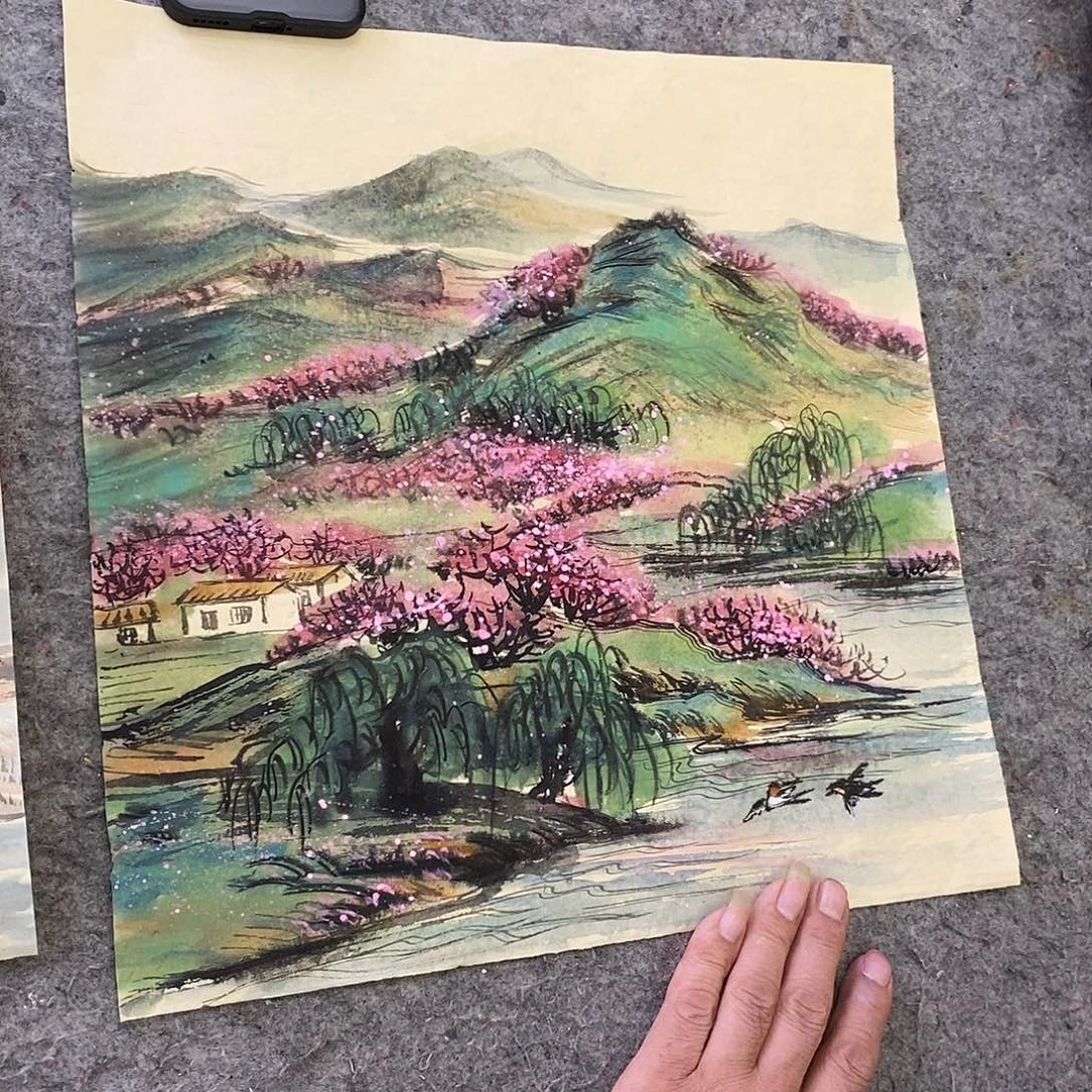 宏***远国画大风堂嫡传-侯果山老师作品路