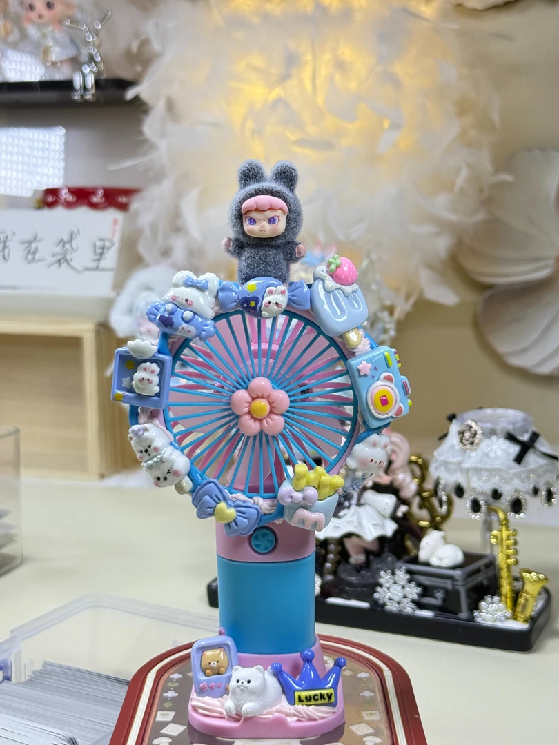 手工DIY风扇随机奶油胶水杯