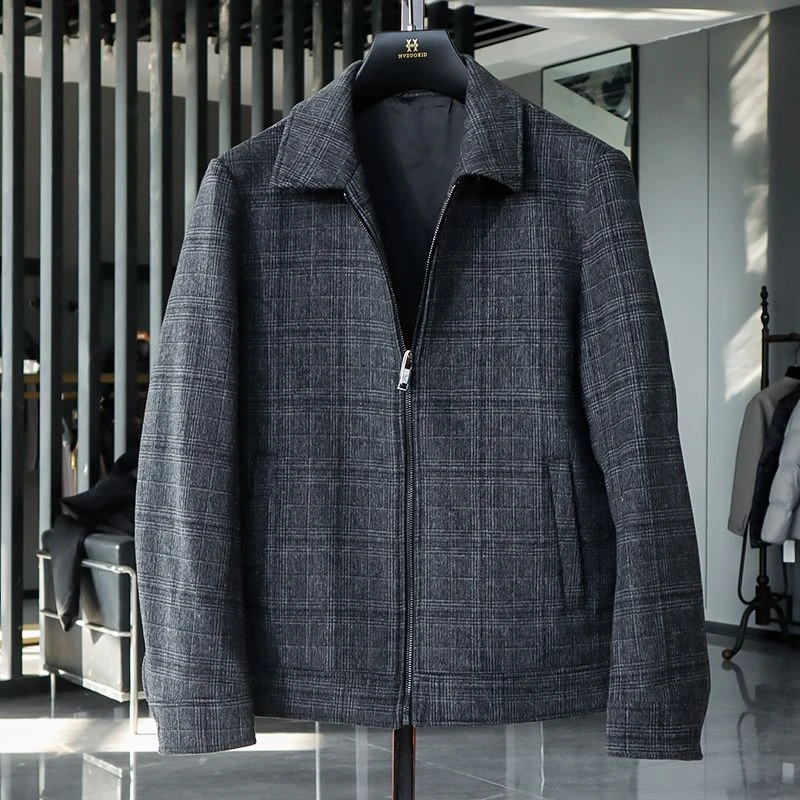 劲-新品男装尾货 春秋款时尚有格调修身款休闲舒适夹克外套6038