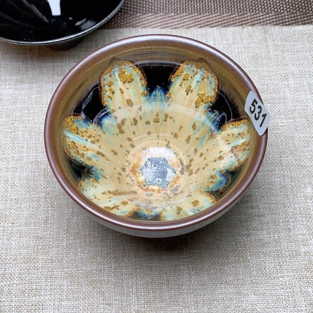 东****花建窑建盏主人茶盏531