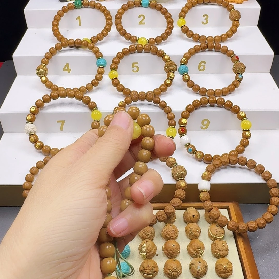 杰***）吊坠猴头核桃猴头手串