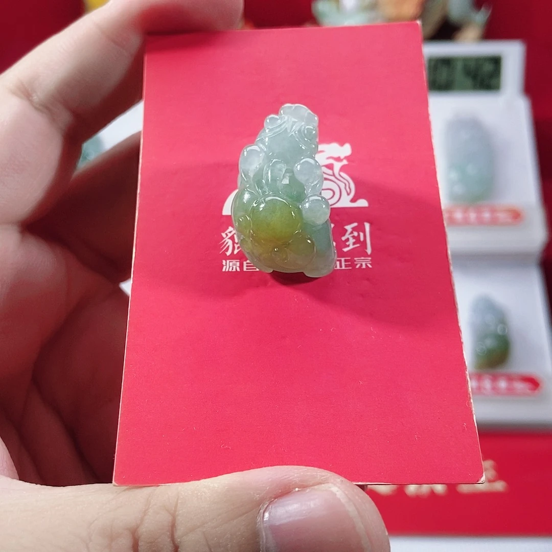 颈饰未镶嵌翡翠大*如意貔貅