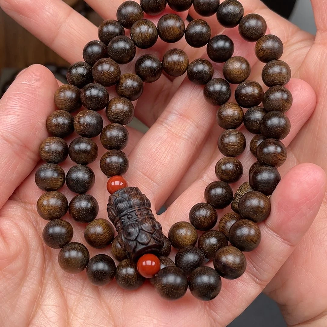 沉香手串越南富森土沉0.8玉化